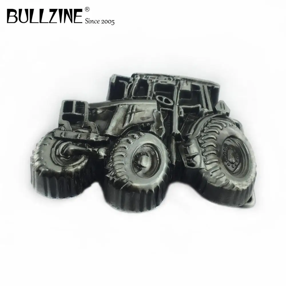 В Bullzine оптовая продажа трактор пряжки ремня с оловянной отделкой FP 03630 для 4 см