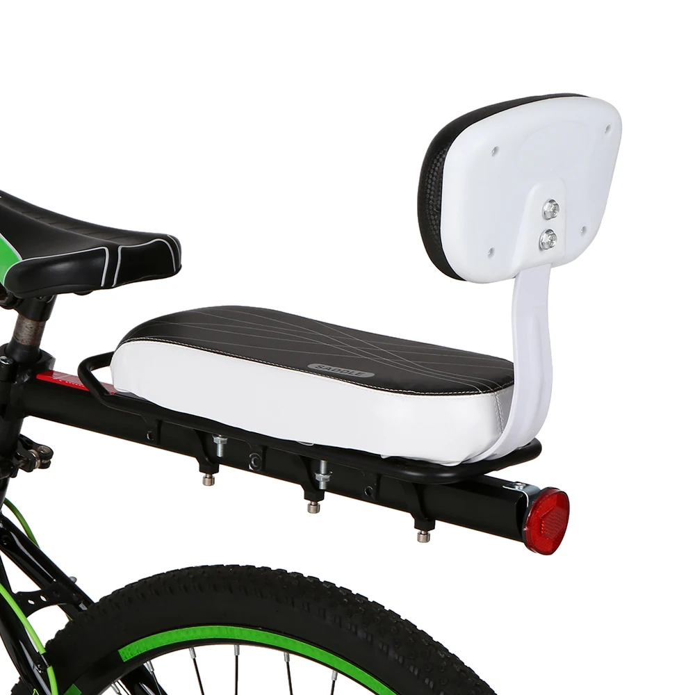 Велосипедное заднее сиденье велосипедный велосипед MTB искусственная кожа мягкая подушка задняя стойка сиденье детское сиденье с задней подставкой
