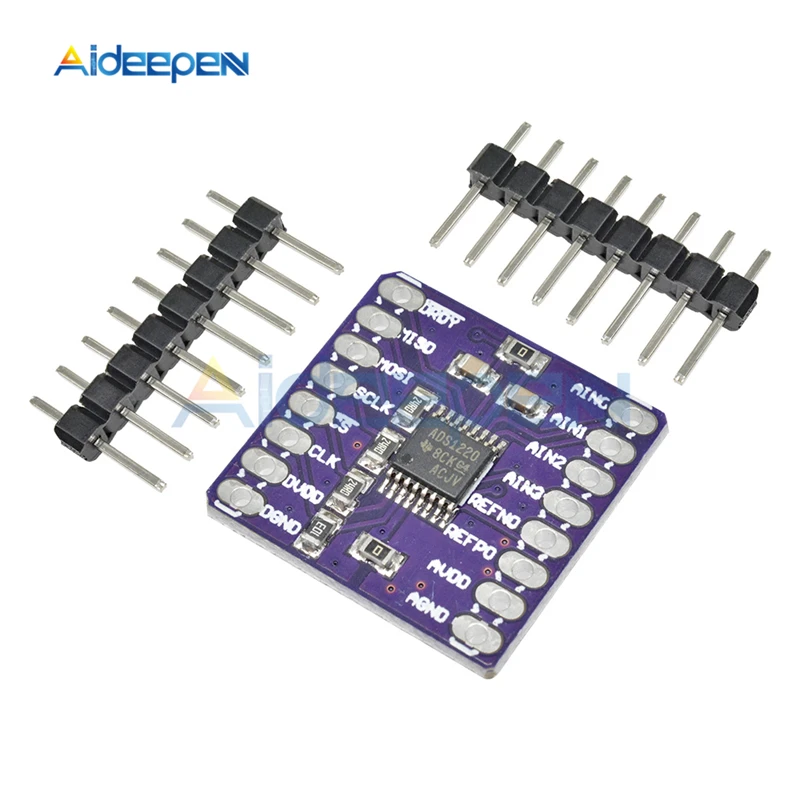 

DC 3V-5V CJMCU-1220 ADS1220 Low-power 24-bit Analog to Digital Converter Module ADC SPI I2C/IIC Interface For Arduino