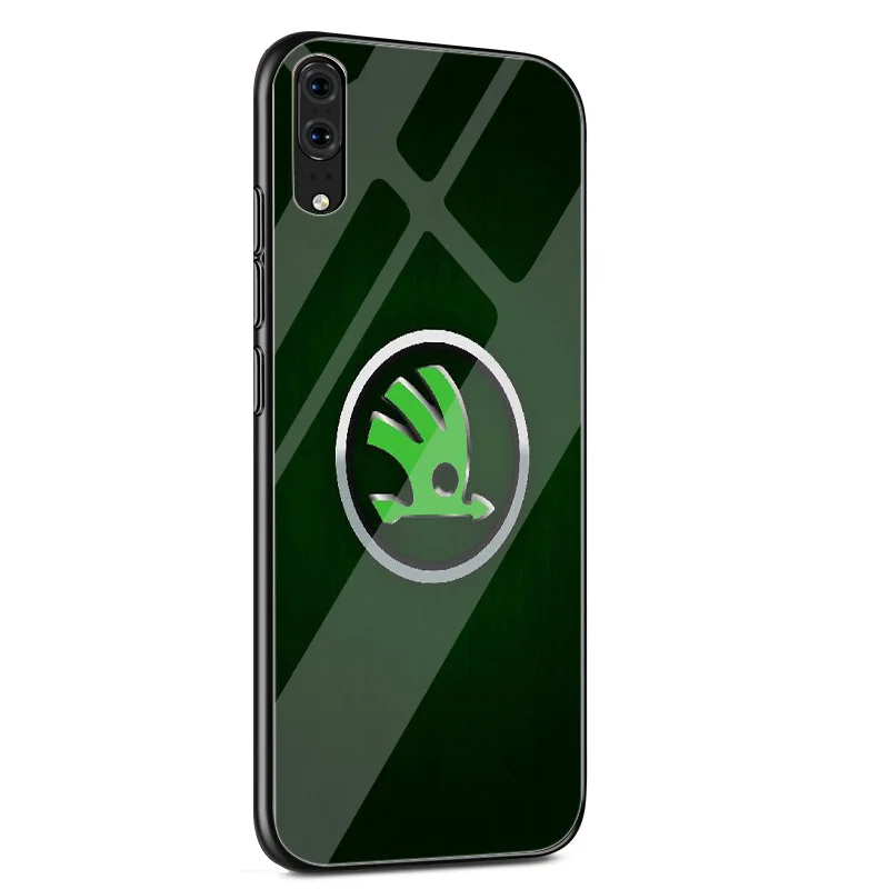 Desxz Стекло чехол для телефона для Xiaomi mi 8 9 Lite Red mi Примечание 5 6 7 Pro A1 A2 6A 4X Pocophone F1 Skoda автомобильные брелки с логотипом - Цвет: G9