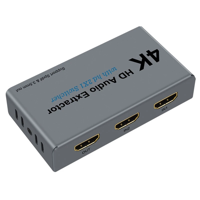 Экстрактор X7AA 4K 30 Гц 2X1 переключатель с поддержкой Spdif 3 5 мм стереоконвертер