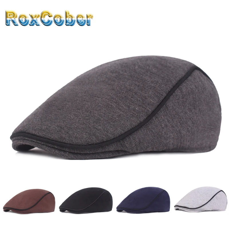 Осенне-зимняя мужская шапка RoxCober из 100% хлопка головные уборы в английском