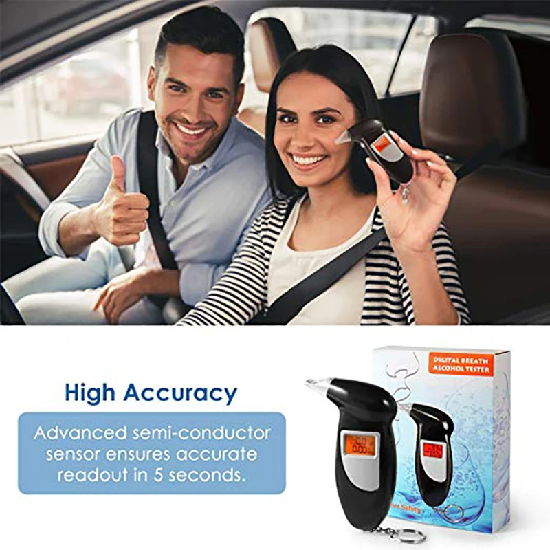 Цифровой алкотестер ручной тестер с подсветильник кой ЖК дисплеем|Алкотестер| |