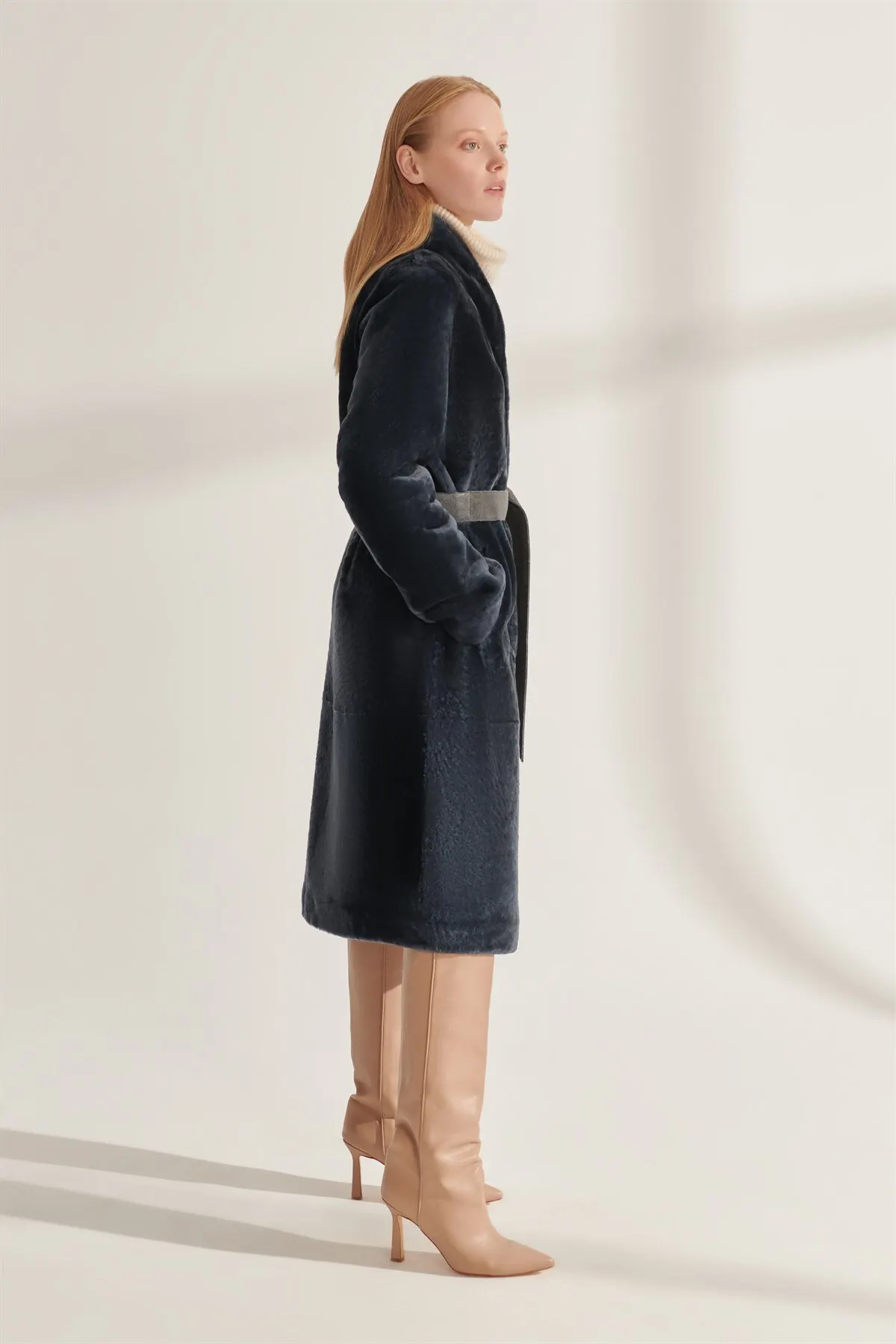 Genuine Fur Jackets Gray Genuine Leather Large Size Coat Women Winter Warm Waterproof Sheepskin Parka Design New Street fashion