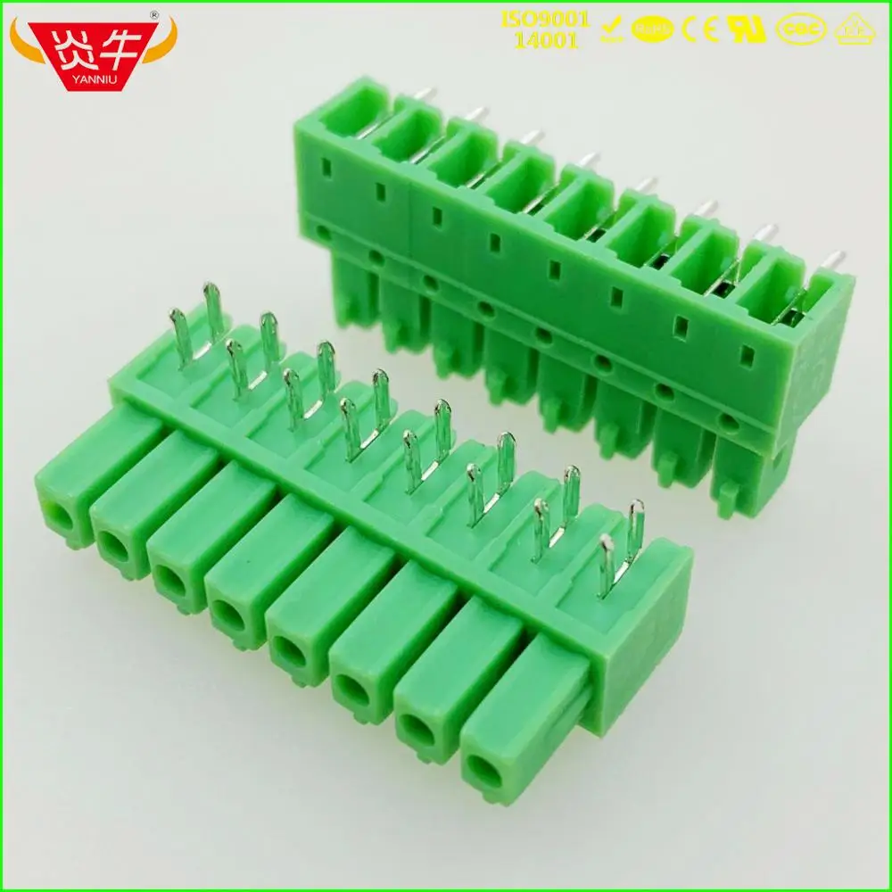 Вставные клеммные колодки KF2EDGA 3 81 2P ~ 12P PCB 15EDGA мм 2 контакта 12 контактов IMC 1 5/ 2-G-3 -