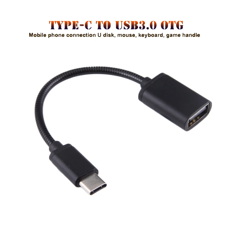 Металлический кабель-переходник usb-c 3 1 (штекер)/USB (гнездо) для синхронизации