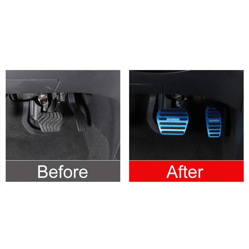 Алюминиевая накладка на педали автомобиля для топлива, акселератора и тормоза для Nissan Qashqai j11 2014 2015 2016 2017 2018 2019 2020.