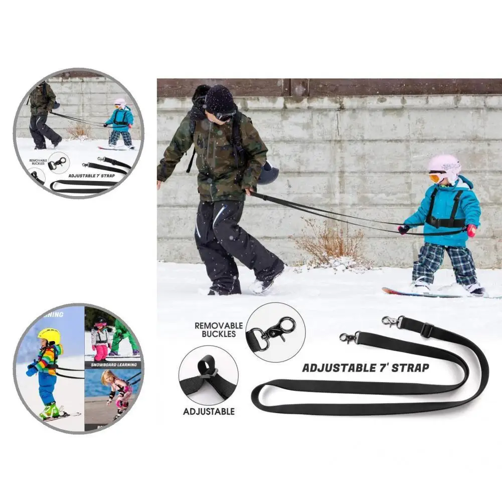 

Высокопроизводительный надежный детский ремень безопасности для лыж с тяговым канатом для катания на коньках