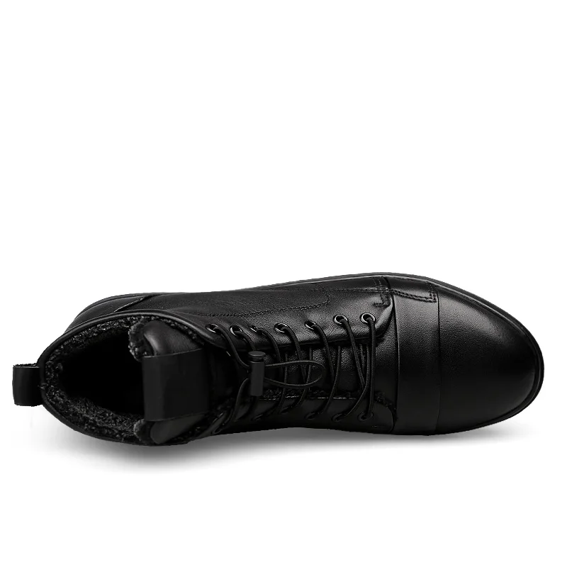 Новинка Мужская обувь высококачественные мужские ботильоны из натуральной кожи