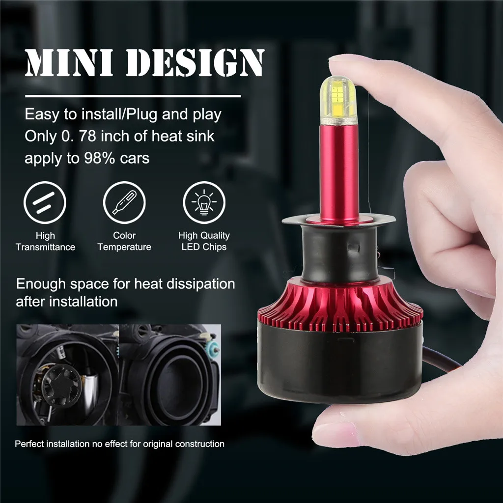 Новые 8 по бокам 3D светодиодный фар Conversion Kit 120 Вт 18000LM высокое Мощность 6000K H1 360