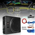 Автомобильный Низкочастотный усилитель звука, тонкий аудиоусилитель под сиденьем, мощный бас, HiFi динамик, сабвуфер, автомобильные аксессуары, 600 Вт, 10 дюймов, 8 дюймов