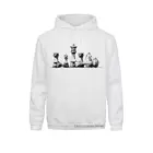 Новинка 2021, модная мужская толстовка с геометрическим рисунком ручной работы и шахматным принтом, хипстерская футболка с длинным рукавом и капюшоном, Повседневная Толстовка