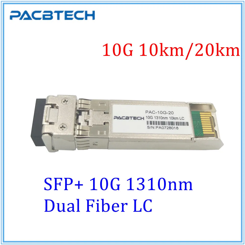 2 шт. LC Dual Fiber SFP 20km LR модуль гигабитный DDM 10000 Мбит/с волоконный трансивер sfp