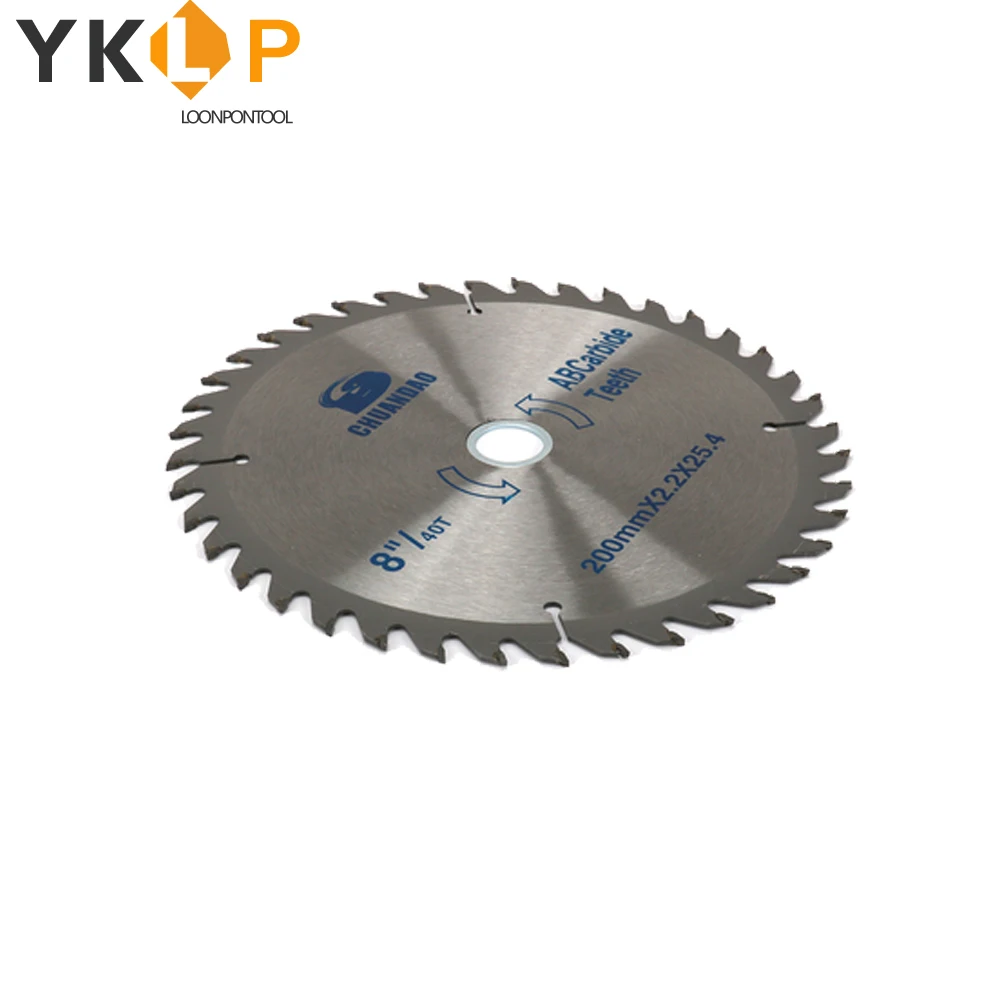 Диск твердосплавный для циркулярной пилы 8 дюймов 200 мм отверстие 25 4/30 резки