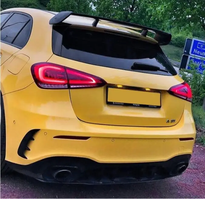 Автомобильный спойлер W177 для заднего крыла из углеродного волокна Mercedes Benz W176 A Class
