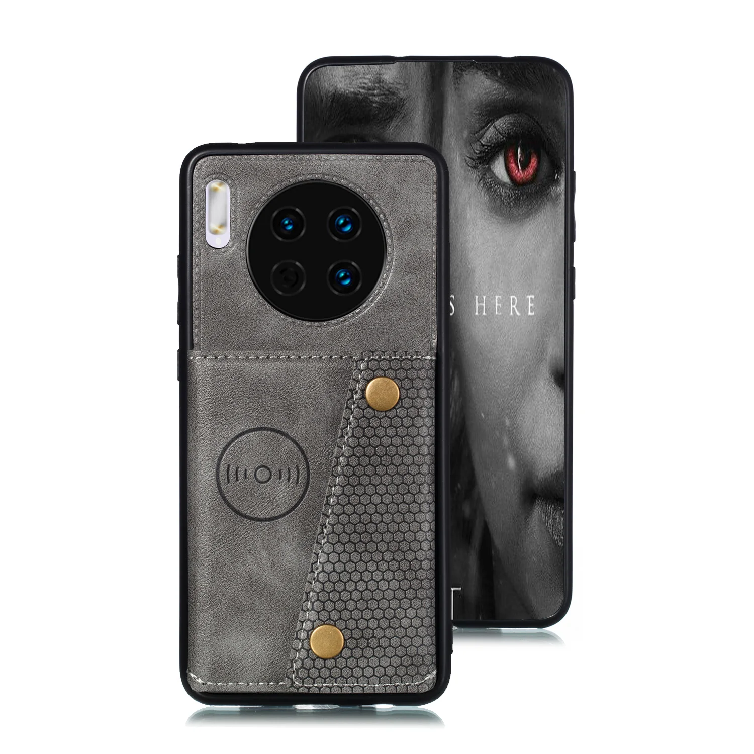 Серый Чехол-подставка для Xiaomi Redmi 8, 8A, Note 7, 8 Pro, кожаный ударопрочный кошелек, чехол для задней двери с отделениями для карт - Цвет: Серый