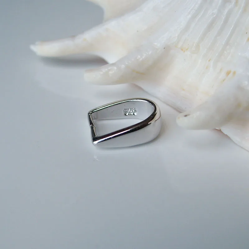 Твердый 925 пробы серебряный кулон соединитель ледяная палочка под залог простой