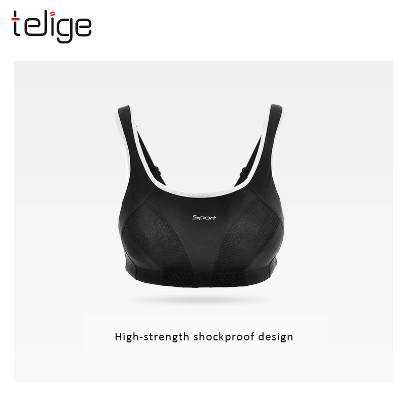 Teigle большой размер спортивный бюстгальтер дышащий пуш-ап нижнее белье для женщин