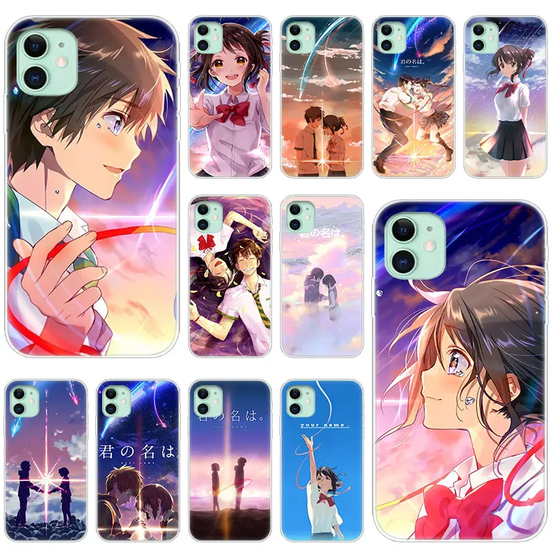 Горячий аниме ваше имя Kimi no na wa Мягкий силиконовый чехол для Apple iPhone 11 Pro XS Max X XR 6 6s 7