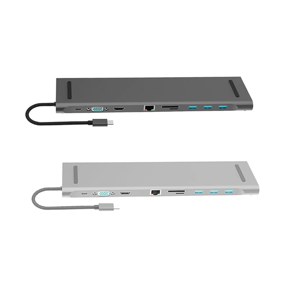 10 в 1 концентратор 4K usb type-C к USB 3,0 TF HDMI VGA RJ45 Мини DP док-станция для Macbook для huawei samsung Xiaomi
