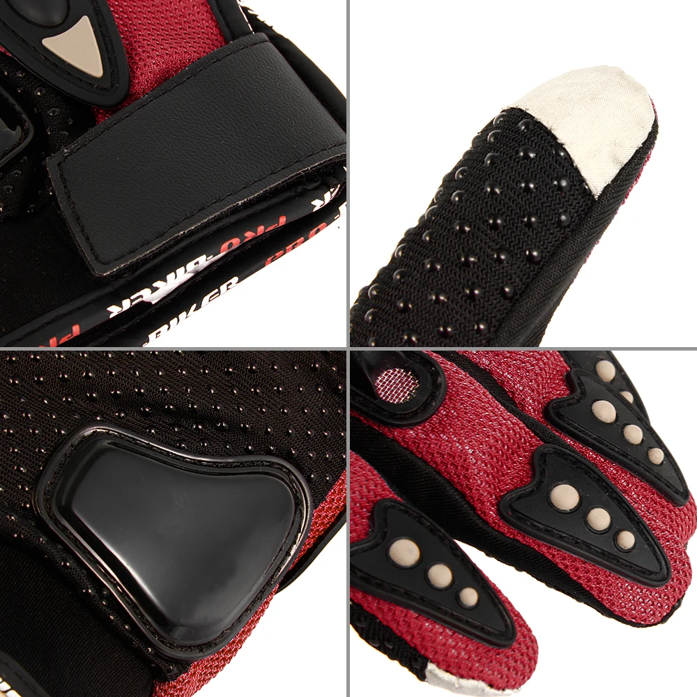 

Touch screen Motorcycle Gloves Breathable mesh Hard Knuckle Full Finger Protective Gear Racing Biker Riding Moto Motocross