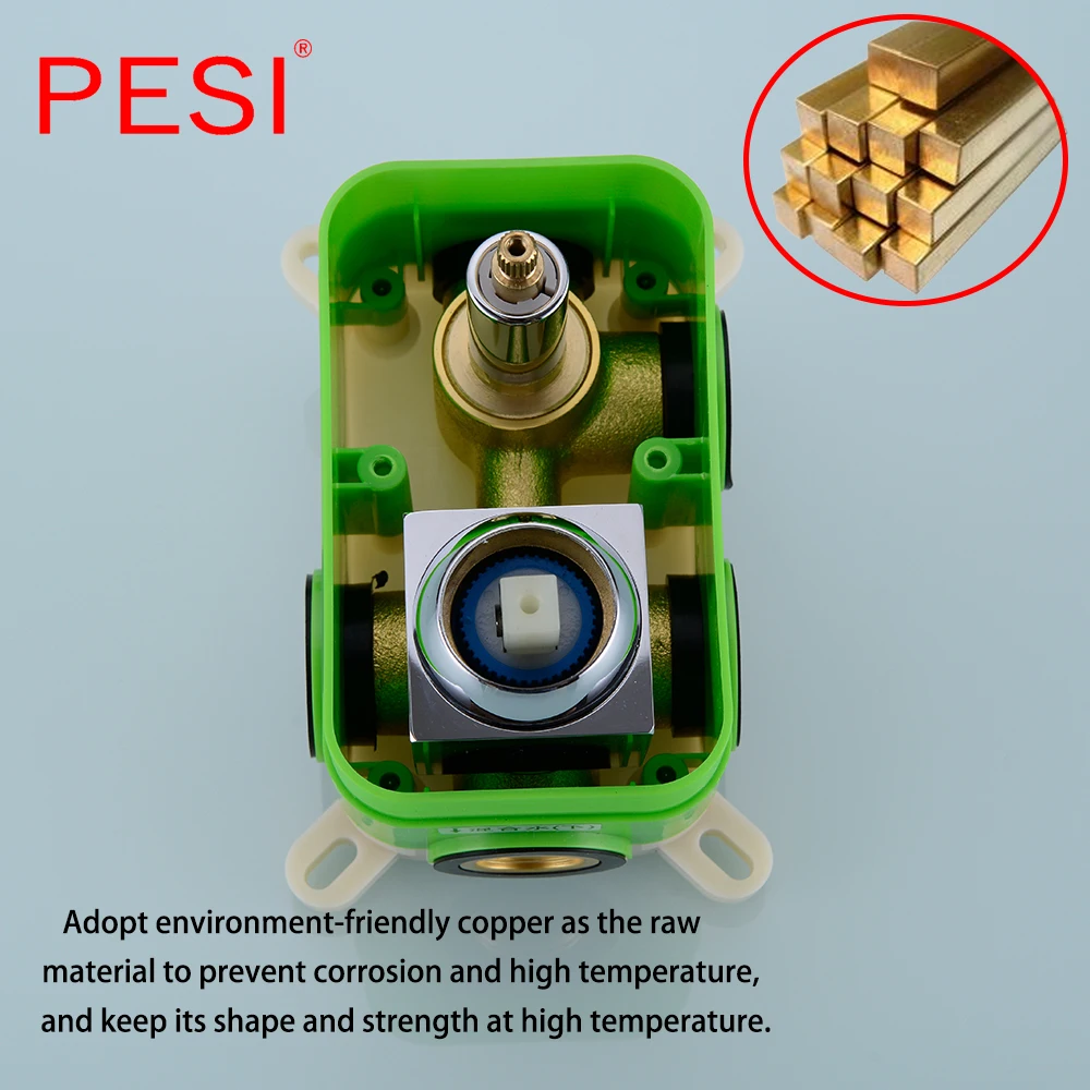 Настенный дождевой Водопад для ванной комнаты набор скрытых хромированных