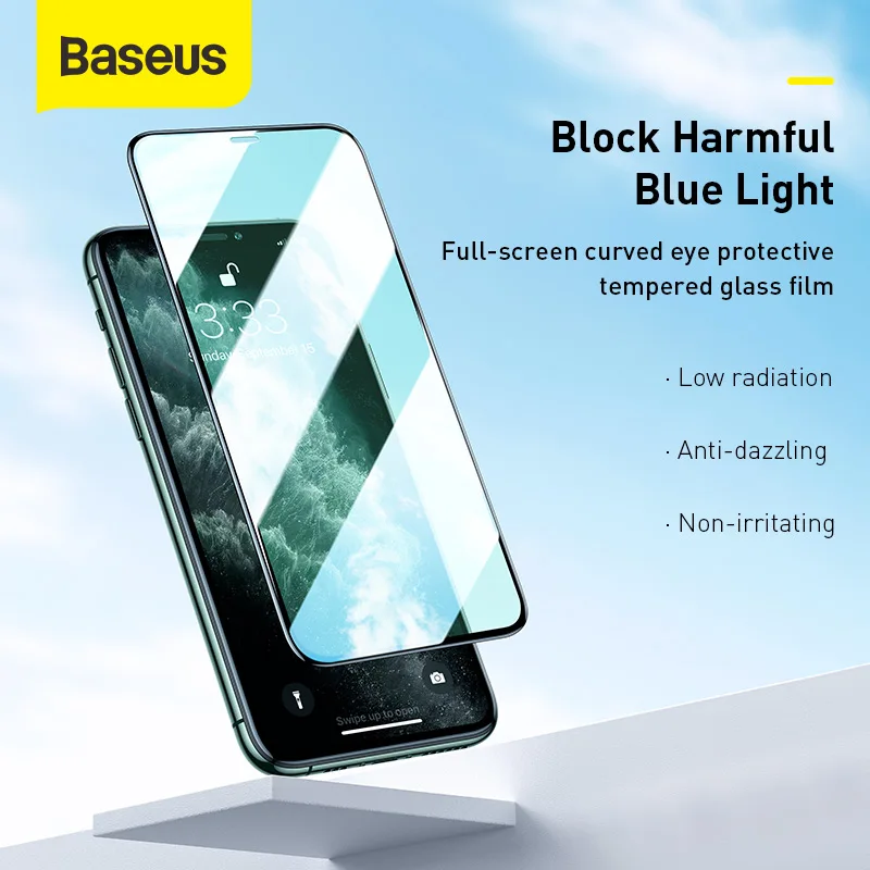 Baseus 0 3 мм 2 шт полноэкранная защитная пленка из закаленного стекла для iPX/XS/XR/11 Pro Max