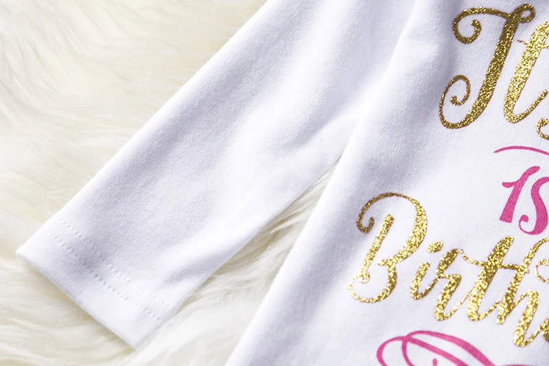 First Year Baby Dress Sets Newborn Girl Birthday Cake Smash Outfit Toddler Little Infant Party Wear Kids Clothes | Детская одежда и