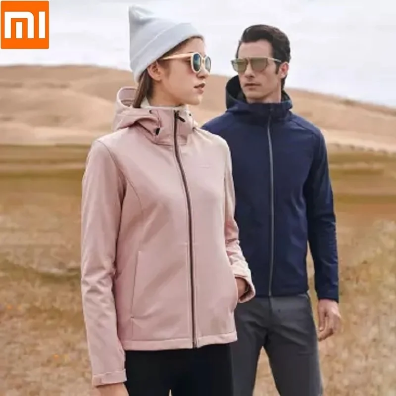 Новая осенне зимняя ветрозащитная теплая куртка из мягкой оболочки парная