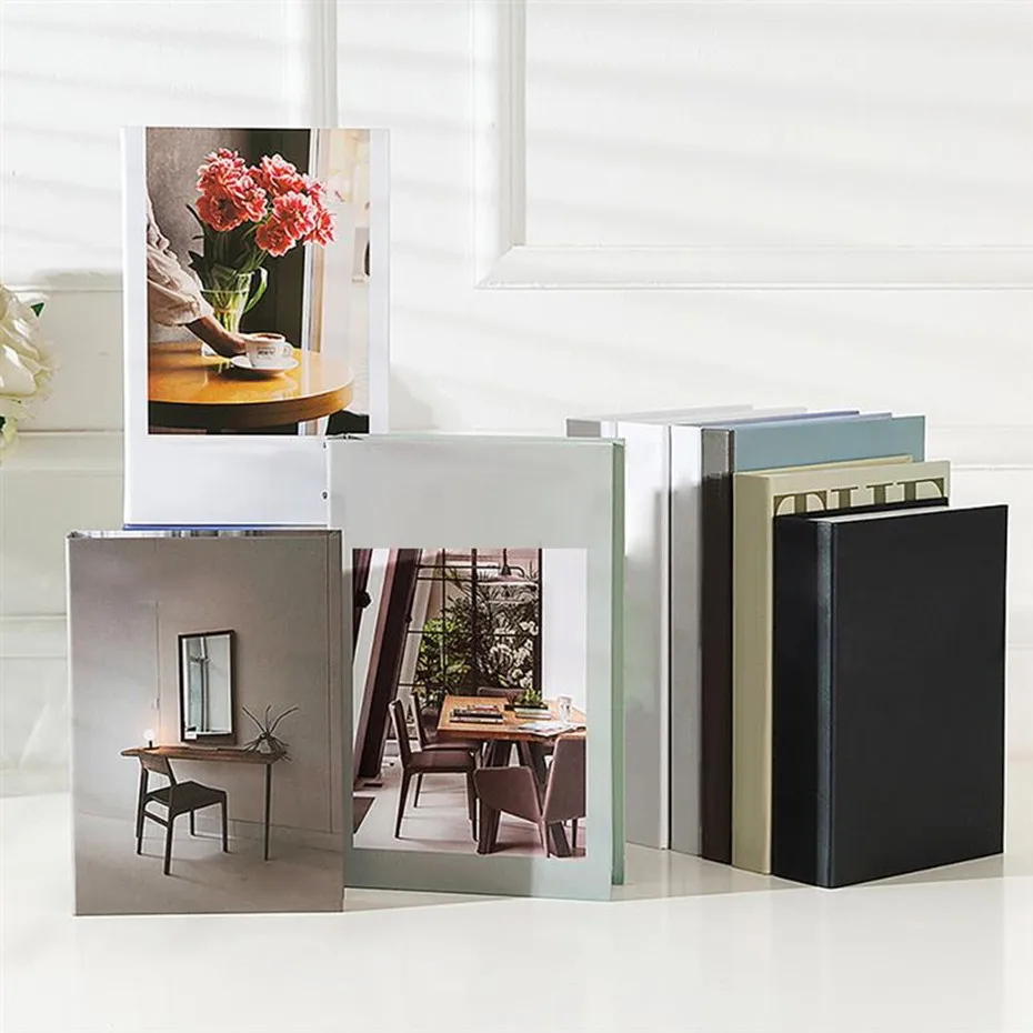 Поддельная книга для украшения дома модные книги стола декоративная модель
