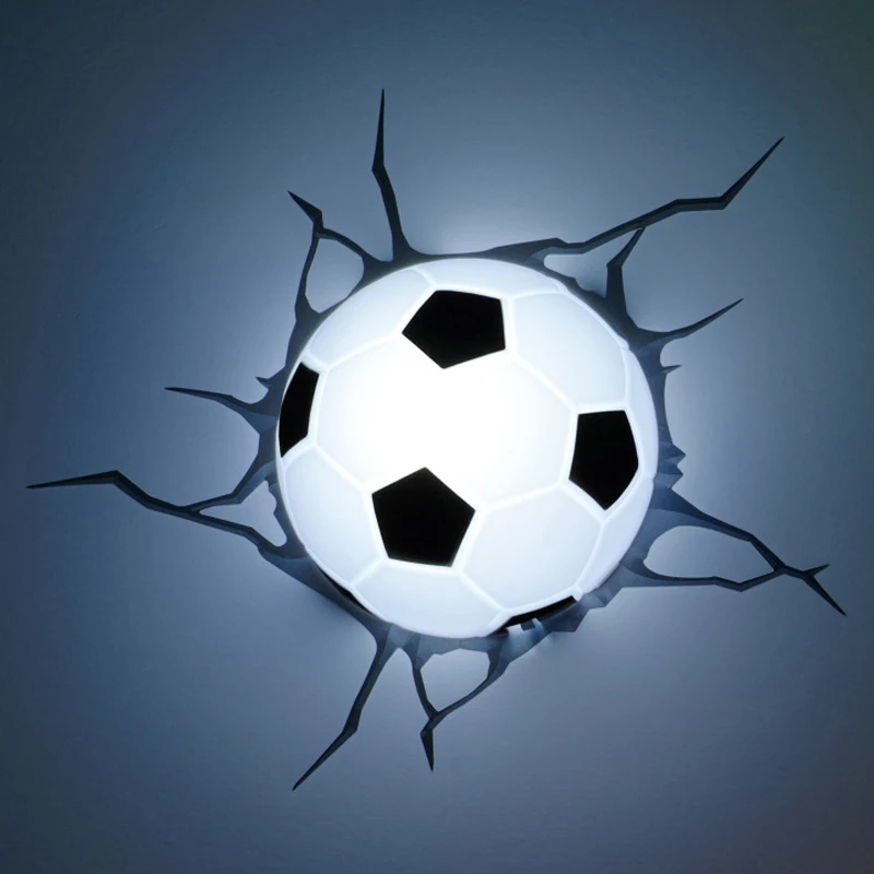 

3D светодиодный светильник ing Cloud Football, лампа для спальни, гостиной, Спортивная креативная настенная лампа, декоративный ночсветильник для ма...