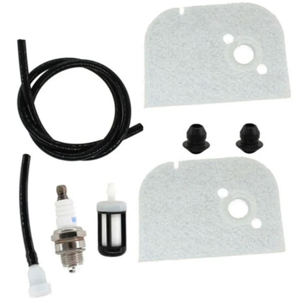 

Air Filter Fuel Filter Spark Plug Fuel Line Grommet Service Kit For STIHL 009 009L 010 011 012 Chainsaw 1120 120 1600, 1120 124