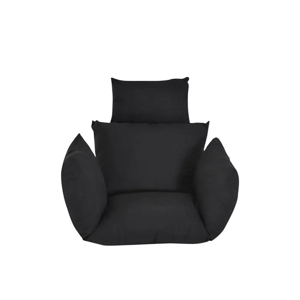 Black Гамак, подушки для стула, качающиеся мягкие подушки, сиденье, 220 кг, для спальни, подвесное сидение для медитации, подушка - Цвет: Black