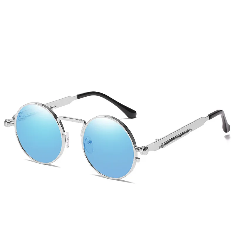 

Punk Style Sunglasses With Spring Metal Temples Personalized For Driving Mirrors Vintage Sunglasses Eye Care Tools