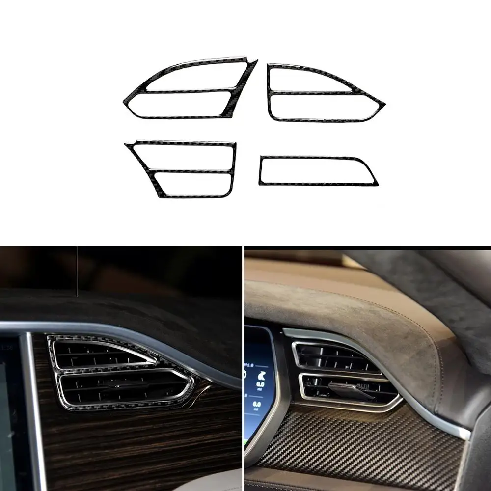 Для Tesla модель X углеродного волокна центральной консоли вентиляционное