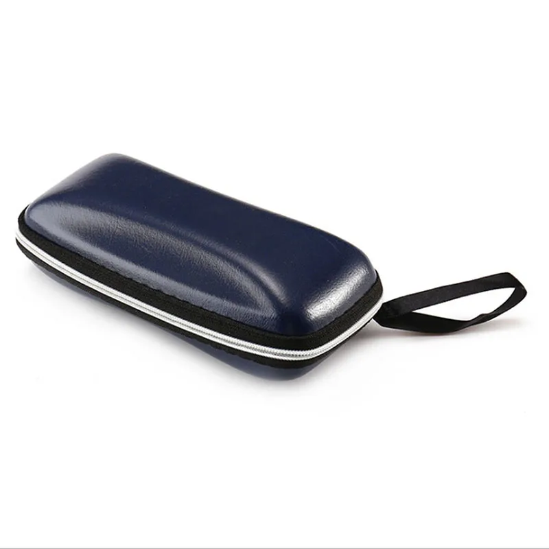 Мужские черные солнцезащитные очки из искусственной кожи чехол на молнии