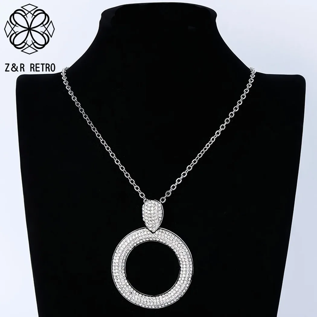 

Модное Длинное подвесное ожерелье с хрустальными бусинами, готическое ювелирное изделие для женщин, яркие аксессуары, декоративные цепочк...