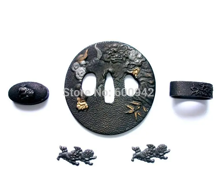 Кованый комплект Tsuba для меча-меча ниндзя катаны широкополосного меча из сплава