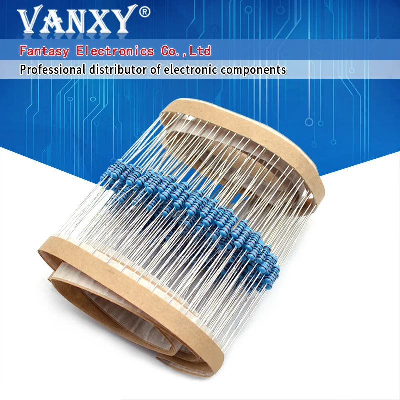 

100pcs 470K ohm 1/4W 1% Metal film resistor