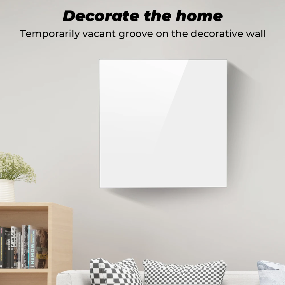 Прозрачный декоративный настенный выключатель SMATRUL нижняя коробка закаленное