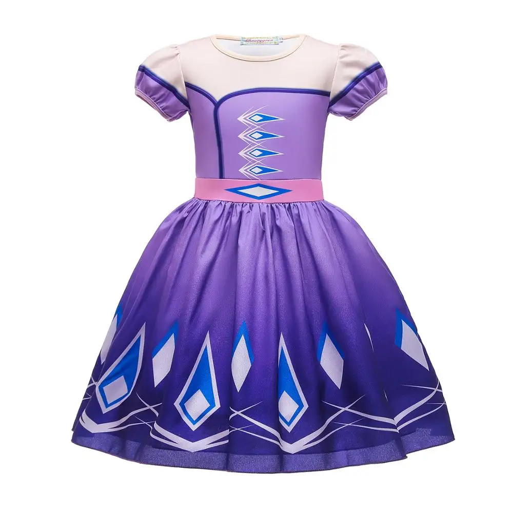 

AngelGirl Summer Princess Dress Girls Princess Party Costume Halloween and Christmas Cosplay Princess Xmas Fantasy Kids Dresses