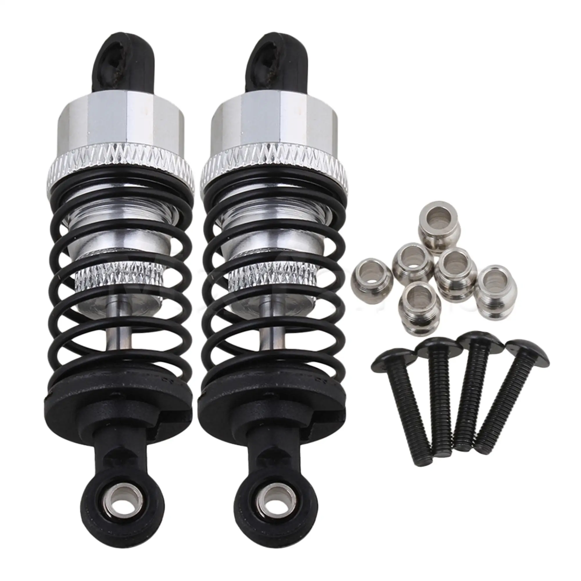 

2PCS RC 1:10 RC Shock Absorber Set for RC 1/10 On Road Car Silver
