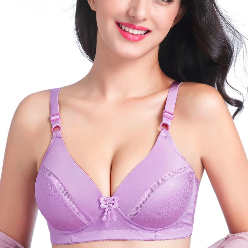 Бюстгальтер без косточек для женщин пуш-ап мягкий удобный полный охват