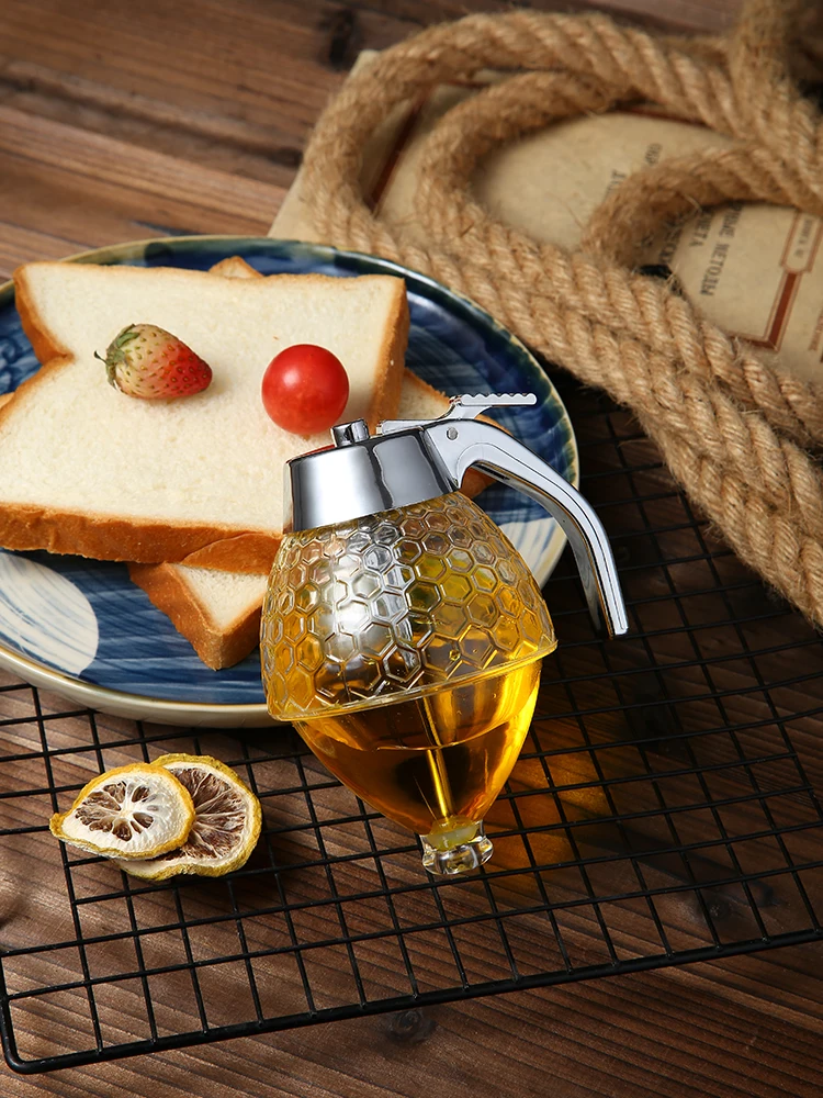 Хрустальный дозатор меда и грелка набор медовая банка контейнер сироп чашка