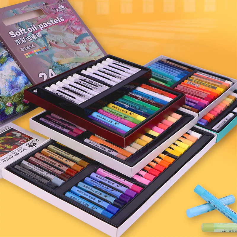 

Kuelox Art Soft Oil Pastel/Crayon Macaron/Morandi/Artist Grade 12/24/36 Colors for Artist/Student Graffiti Oil Pastel Painting