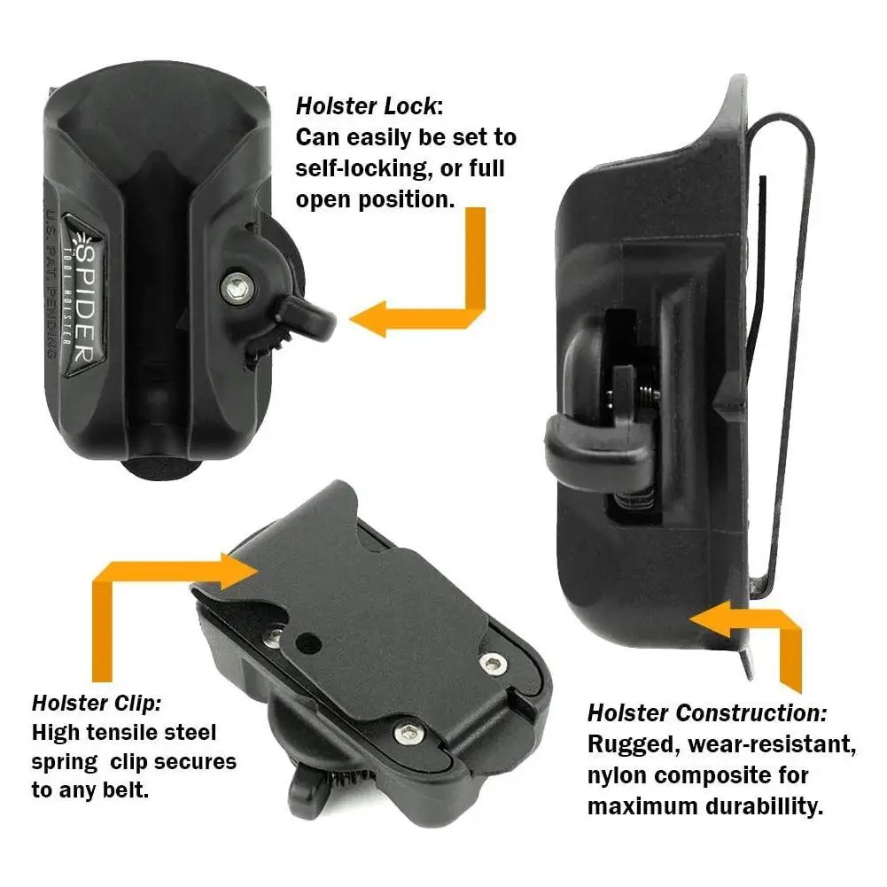 

Portable Waist Tool Storage Buckle Tool Storage Buckle Leather Professional Elastic Grip Tool Grip Holster