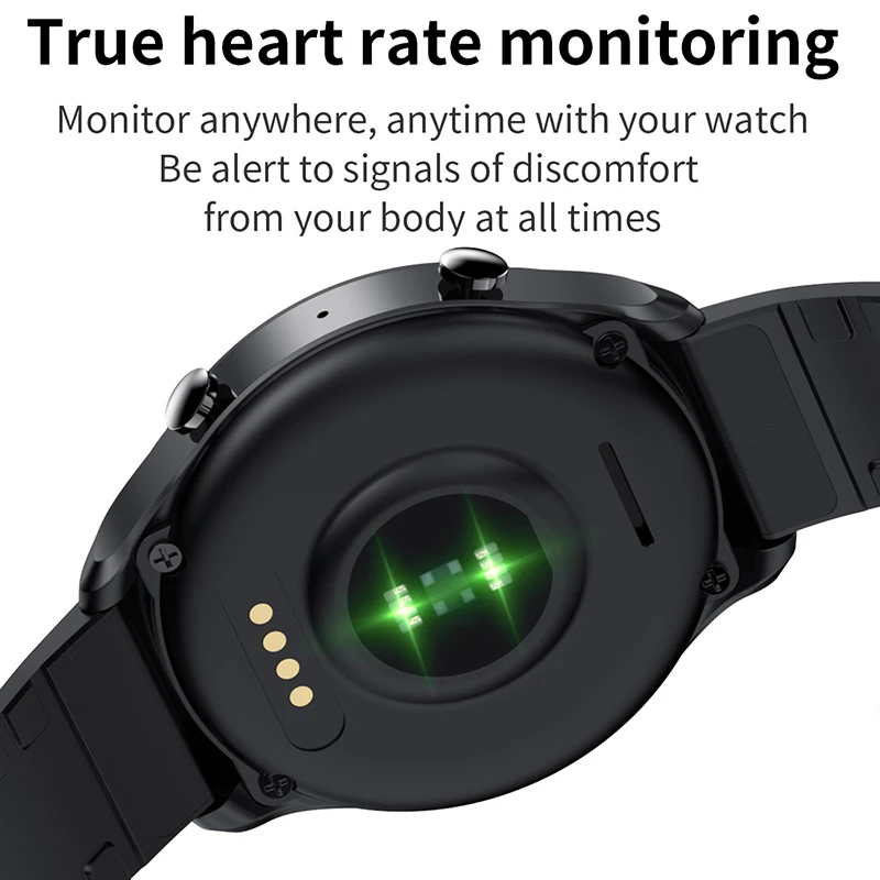 360*360 HD 1.32 Screen Smart Watch Men Large Battery Bluetooth Call Music Player Link TWS Headset Steel Strap Smartwatch For | Электроника