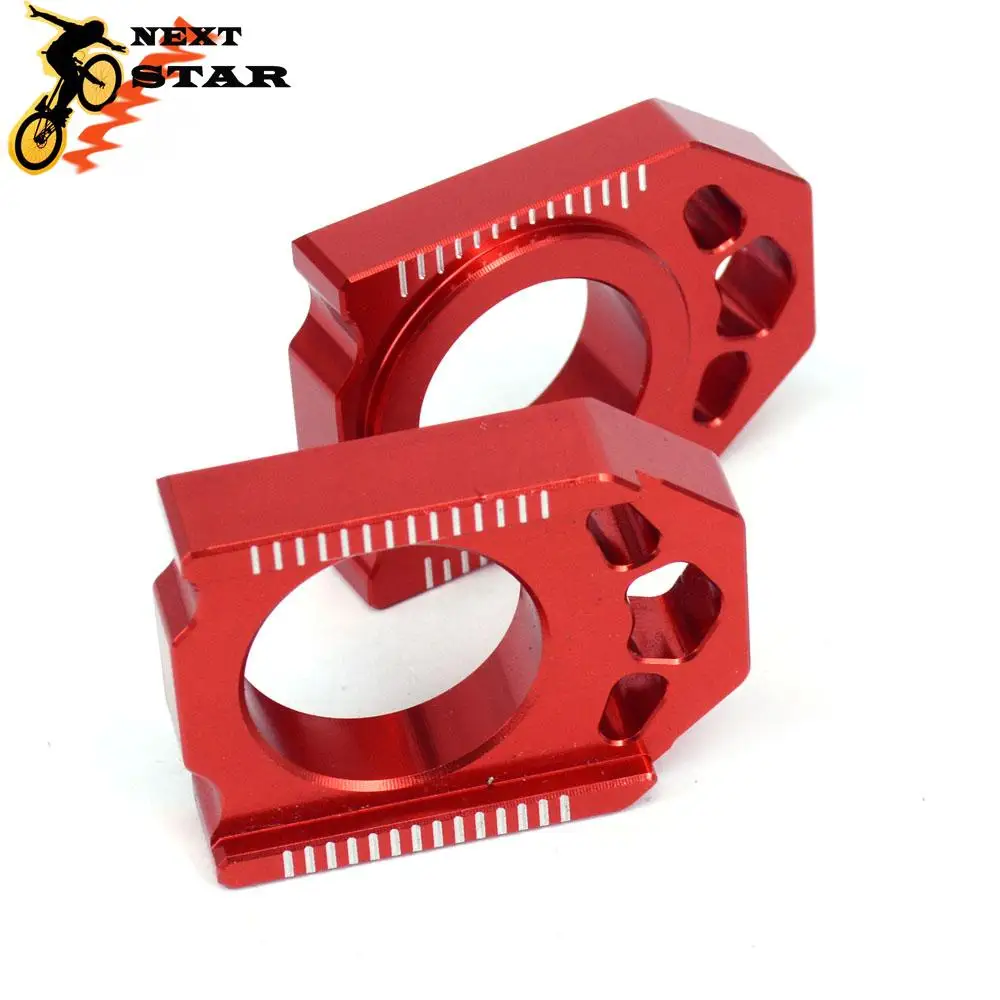 Красный блок регулятора задней цепи CNC для HONDA CR125R CR250R CR 125 250 CRF250R CRF250X CRF450R CRF450X CRF450RX