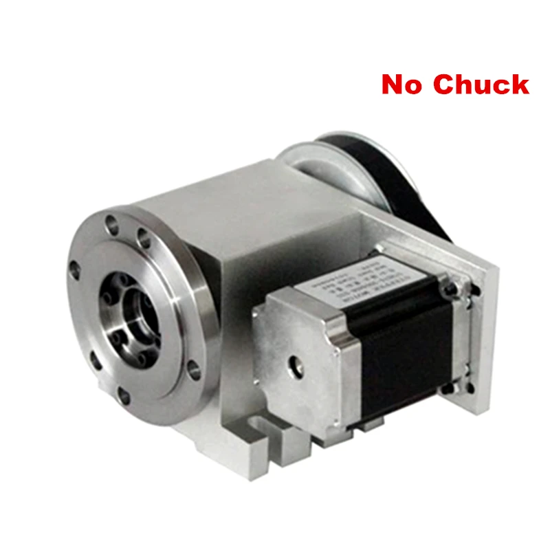 

CNC dividing head 4th axis with 100mm chuck 86 motor 3 4 jaws 5M-3-100A for cnc miiling machine Rotation 3:1