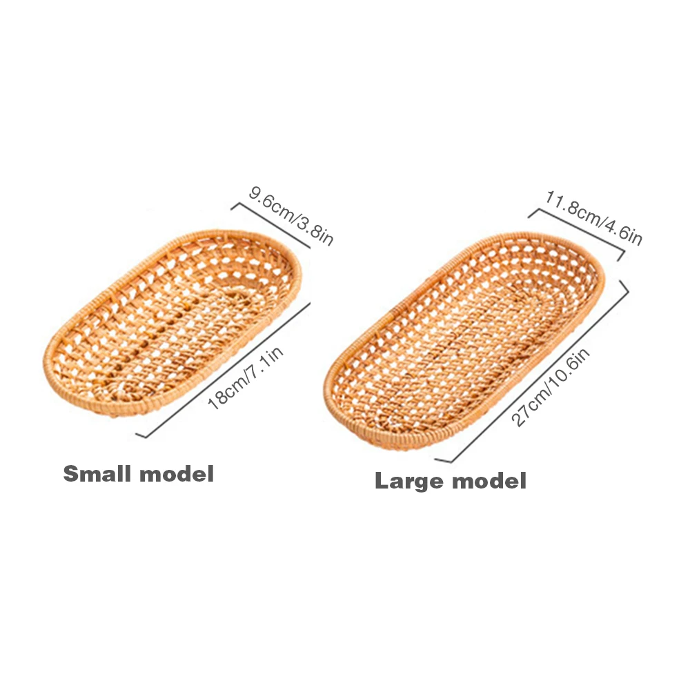 Для хлеба из искусственного ротанга ящик для хранения Еда пластин напиток
